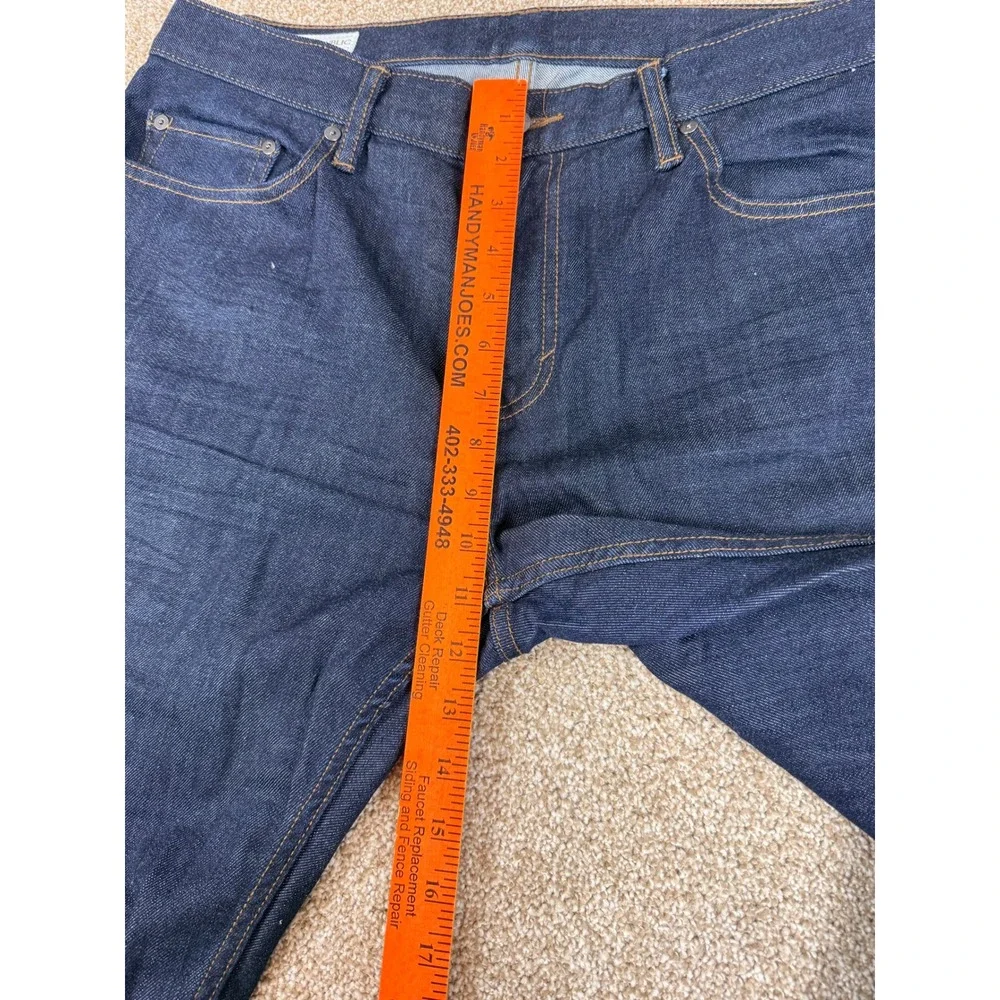 Banana Republic Mens Straight Leg Dark Indigo Wash Stretch‎ Jeans 34W 30L 34x30
